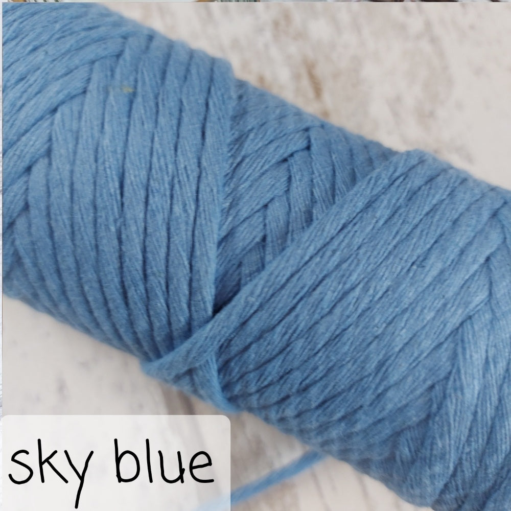 Image showing sky blue macrame cord option