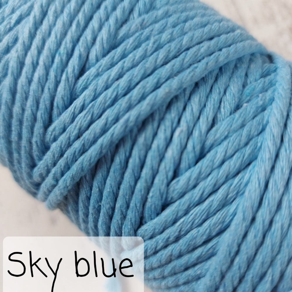 Image showing sky blue macrame string colour option