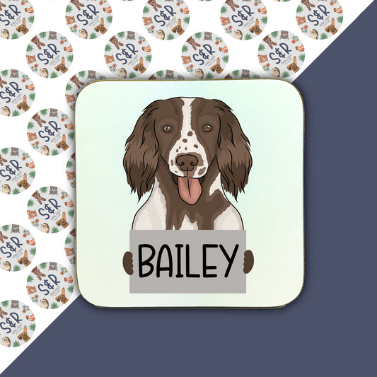 springer-spaniel-personalised-coaster