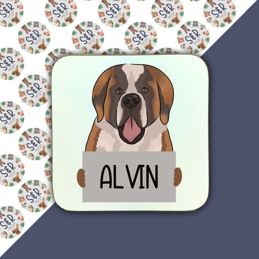 saint-bernard-personalised-coaster