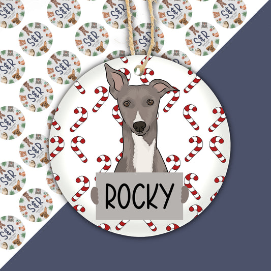 Whippet Dog Bauble | Dog Christmas Ornaments