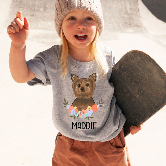 yorkshire-terrier-kids-t-shirt